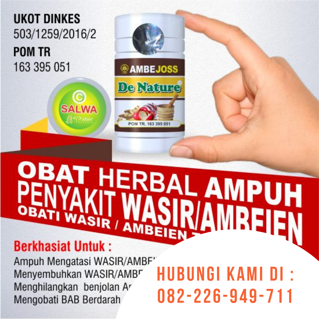 Obat Wasir Herbal Ambejoss Kabupaten Cilacap Jawa Tengah