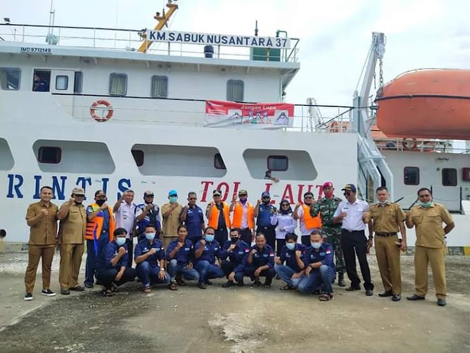 Kapal Perintis Sabuk Nusantara Tiba Di Pelabuhan Teluk Tapang Pasaman Barat