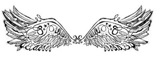 angel wing tattoos, tattoos