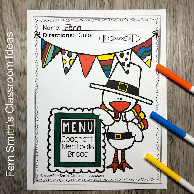 Thanksgiving Coloring Pages - 48 Page Thanksgiving Coloring Book #FernSmithsClassroomIdeas