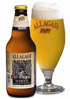 Allagash White bottle and glass