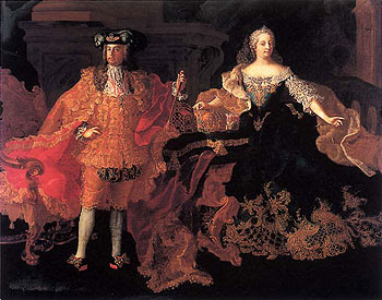 Peter Kobler von Ehrensorg - Maria Teresa y Franz von Lothringen - 1746