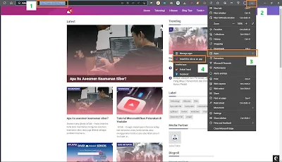 Cara Install Web App Microsoft Edge