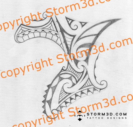 tribal elements at the bottom of the tattoo Here's the final sketch and
