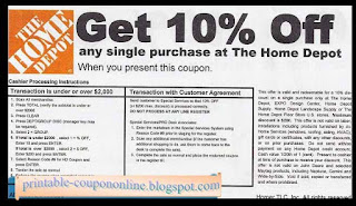 Free Printable Home Depot Coupons