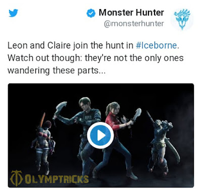 Leon and Claire are on their way to Monster Hunter World: Iceborn 