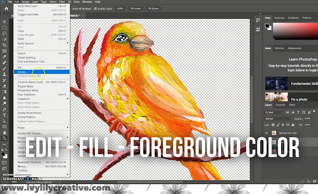 How to remove the background from your artwork or photo to add a transparent background with Photoshop.