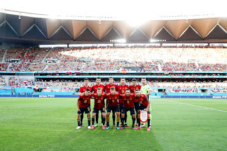 📸SELECCIÓN DE ESPAÑA 📆19 junio 2021 ⬆️Gerard Moreno, Rodri Hernández, Pau Torres, Ayméric Laporte, Álvaro Morata, Unai Simón. ⬇️Pedri, Dani Olmo, Marcos Llorente, Koke, Jordi Alba. SELECCIÓN DE ESPAÑA 1 🆚 SELECCIÓN DE POLONIA 1. Sábado 19/06/2021: 21 horas. XVI Eurocopa 2020, fase de grupos, Grupo E, 2ª jornada. Sevilla, España, estadio de La Cartuja: 11.472 espectadores (aforo limitado por el COVID). GOLES: ⚽1-0: 26', Morata. ⚽1-1: 54’, Lewandowski.