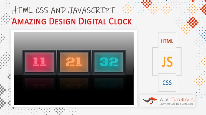 Amazing Design Digital Clock JavaScript