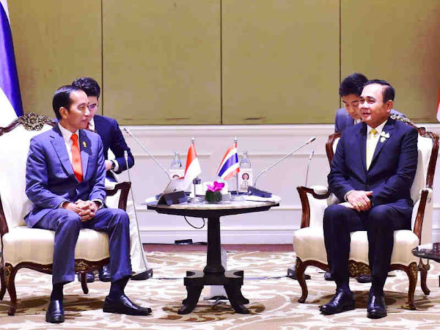 Jokowi dan Prayut Chan-o-cha Gelar Pertemuan Bilateral Indonesia - Thailand