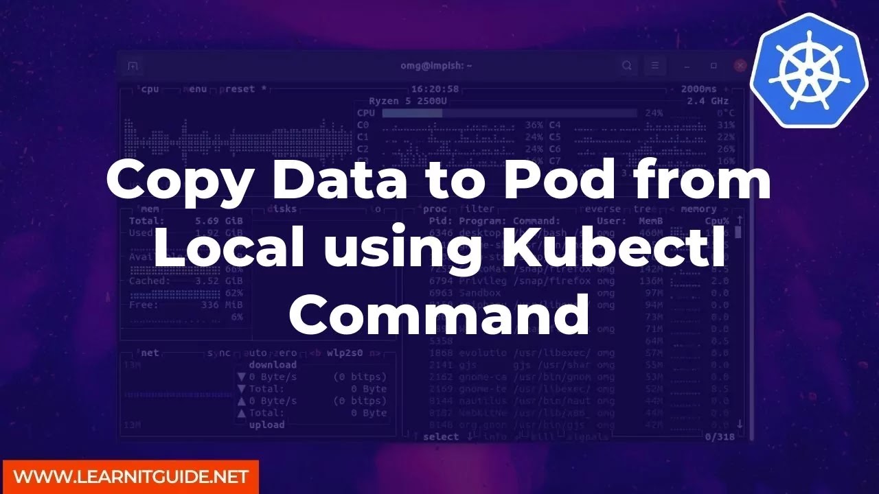 Copy Data to Pod from Local using Kubectl Command