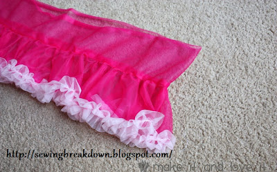 sew fluffy  skirt for girl