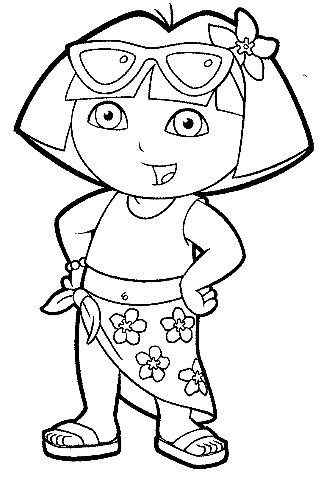 Mewarnai Gambar Dora