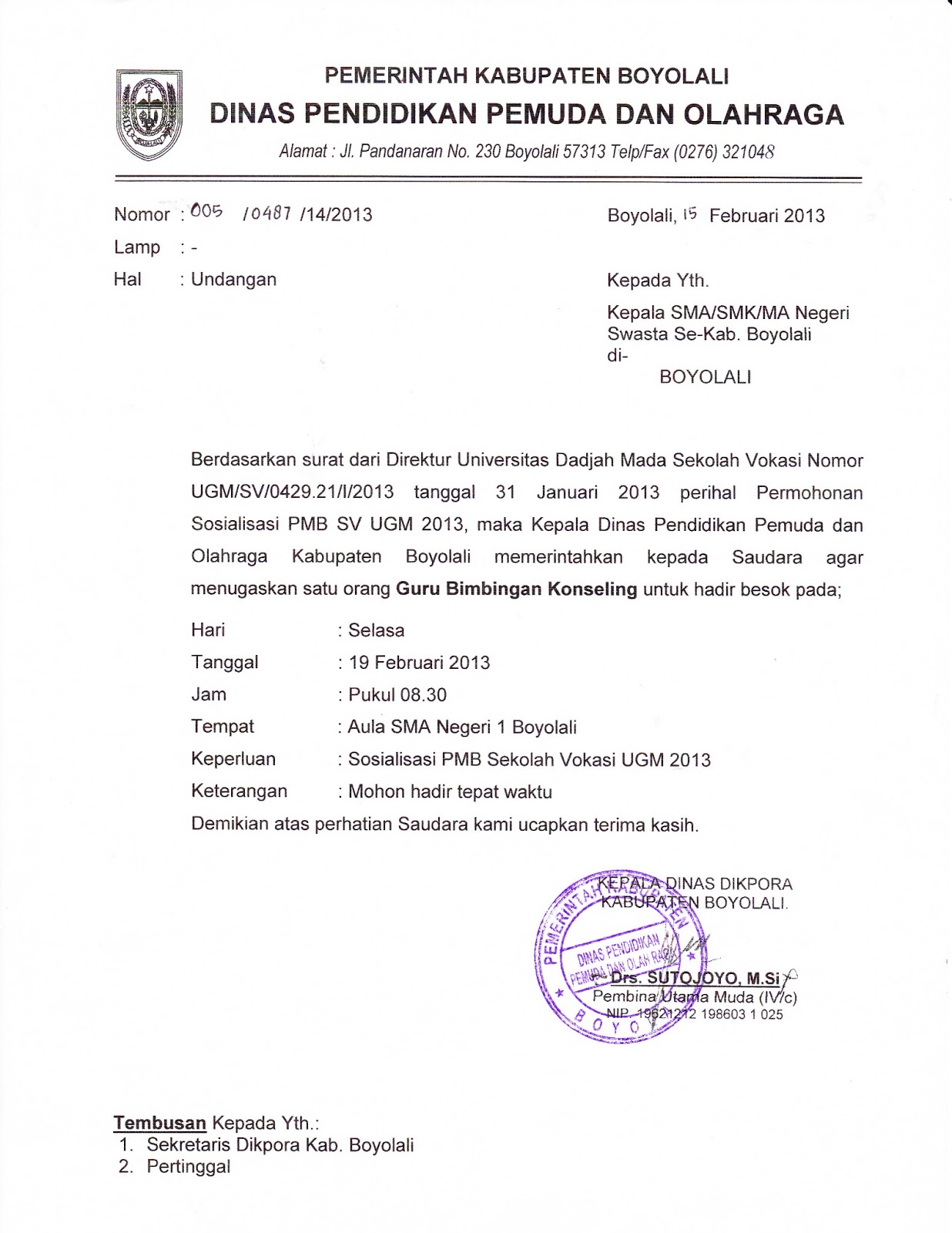 INFO SMA SMK KABUPATEN BOYOLALI: Februari 2013