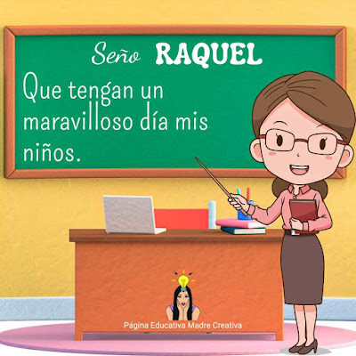 PIN Nombre Raquel - Seño Teacher Raquel para imprimir