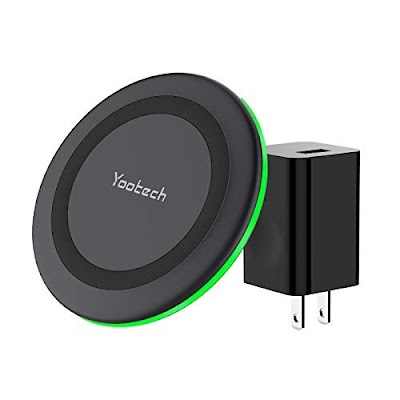 yootech Wireless Charger , iPhone 15/14 Plus/ Pro Max/13 Pro Max/ Mini/SE Pad Compatible Samsung Galaxy 