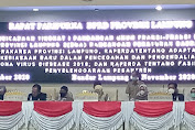 DPRD Provinsi Lampung Gelar Paripurna Adaptasi Kebiasaan Baru Pencegahan dan Pengendalian Covid-19