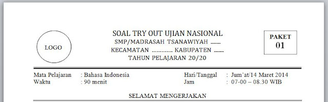 Contoh Soal Latihan dan Kunci Jawaban UN Bahasa Indonesia Kelas IX SMP/MTs