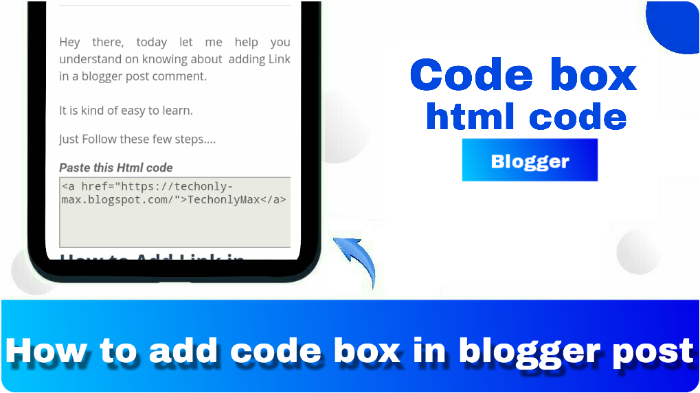 How to add code box in blog post ?