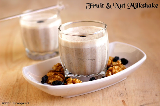 Fruit and Nut Milkshake