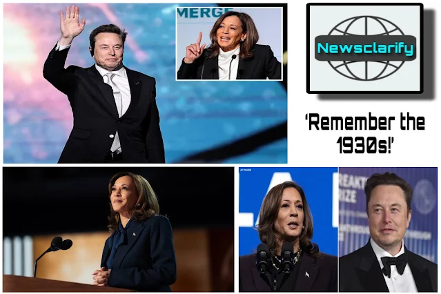 Kamala Harris Slams Elon Musk and Warns the World: ‘Remember the 1930s!’