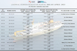 Ini Jadwal Keberangkatan Kapal KM Kelud dan KM Dorolonda Bulan April 2023               