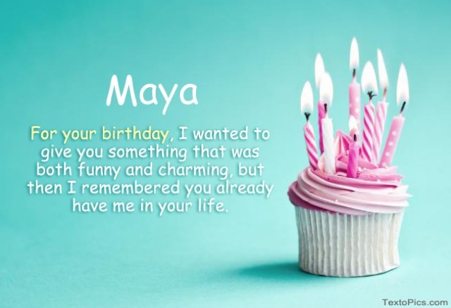 happy birthday maya images