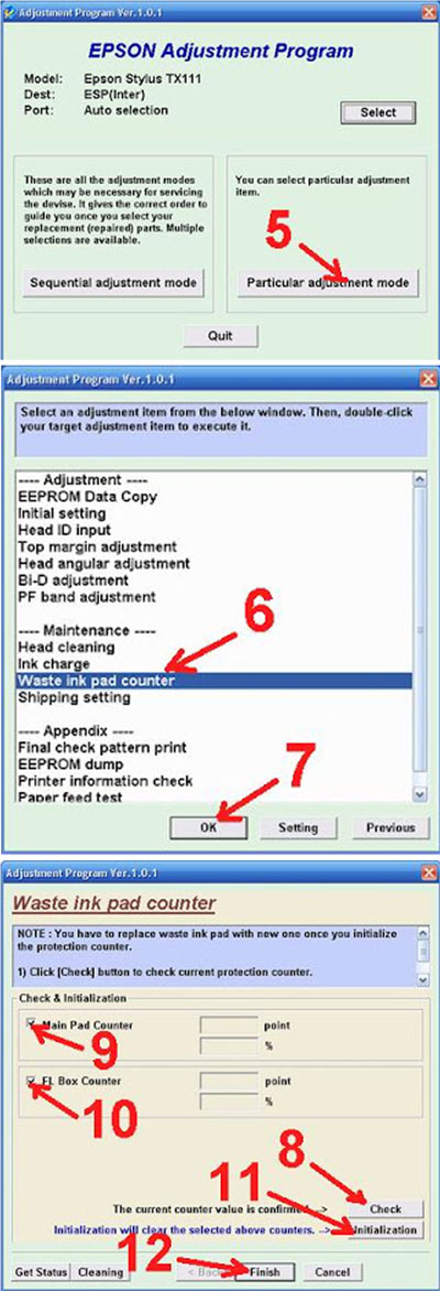 Kumpulan Printer Resetter: Resetter Epson tx111 Free download