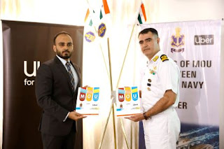 MOU BETWEEN INDIAN NAVY AND UBER