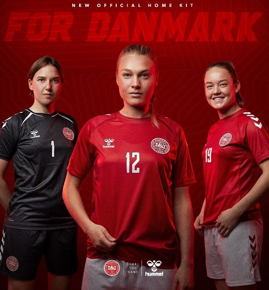 デンマーク女子代表 2022 ユニフォーム-欧州女子選手権-ホーム