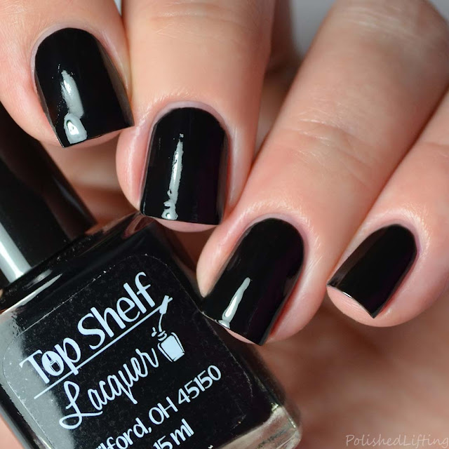 black creme nail polish