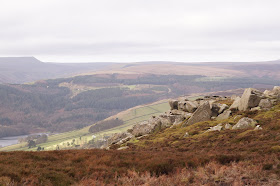 Walking in the Peak District near Ladybower reservoir