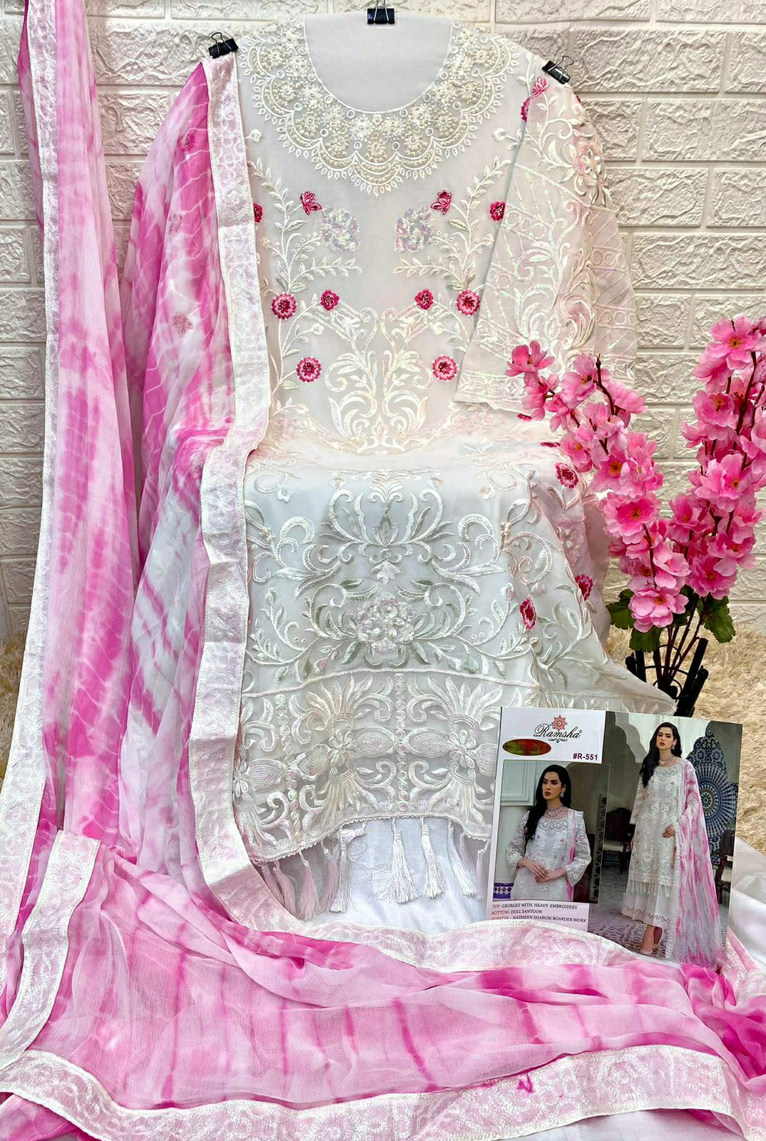 Ramsha R 551 Pakistani Suits Catalog Lowest Price