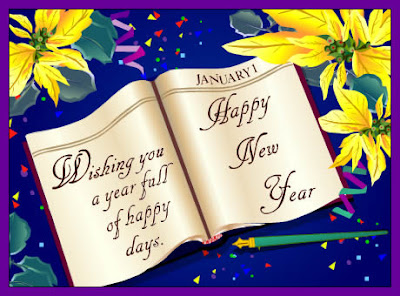 Happy New Year Greeting Card