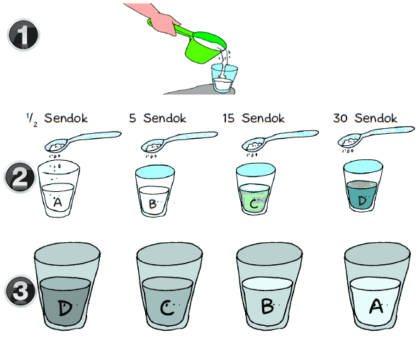 langkah percobaan