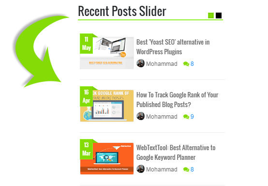 Blogger Recent Posts Slider Widget