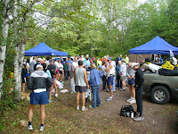 Runners waiting to start