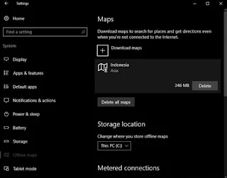 Cara Download Maps Offline di Windows 10