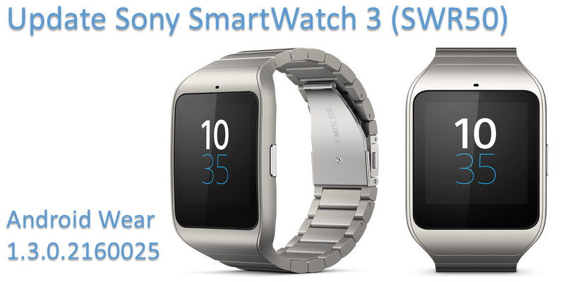 3 update smartwatch sony