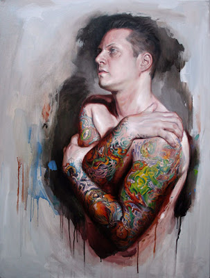 Amazing Tattooed Water Painting Portrait Pictures