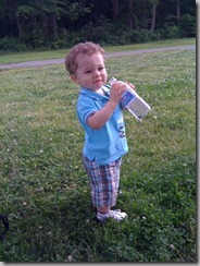 Eli and his water bottle