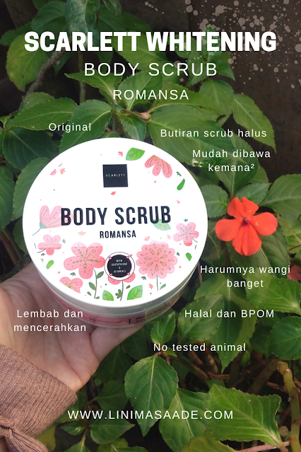 Review Scarlett Whitening Body Scrub Romansa