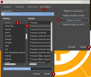 Configuration du clavier raspberry pi