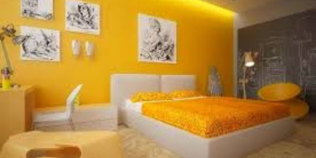 warna cat kuning untuk kamar tidur