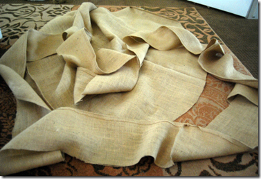 making the tablecloth