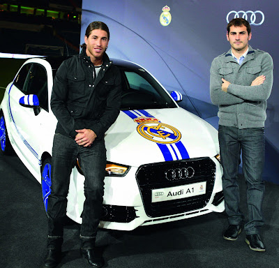 Players of Real and Barca Audi