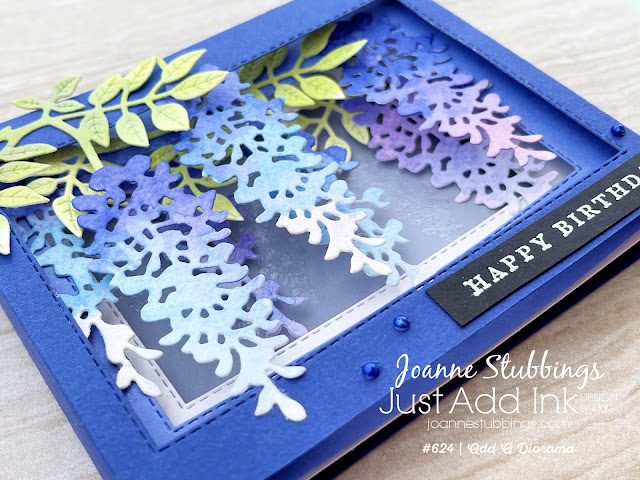 Jo's Stamping Spot - Just Add Ink Challenge #624 3D Box Card using Wisteria Wishes Bundle by Stampin' Up!