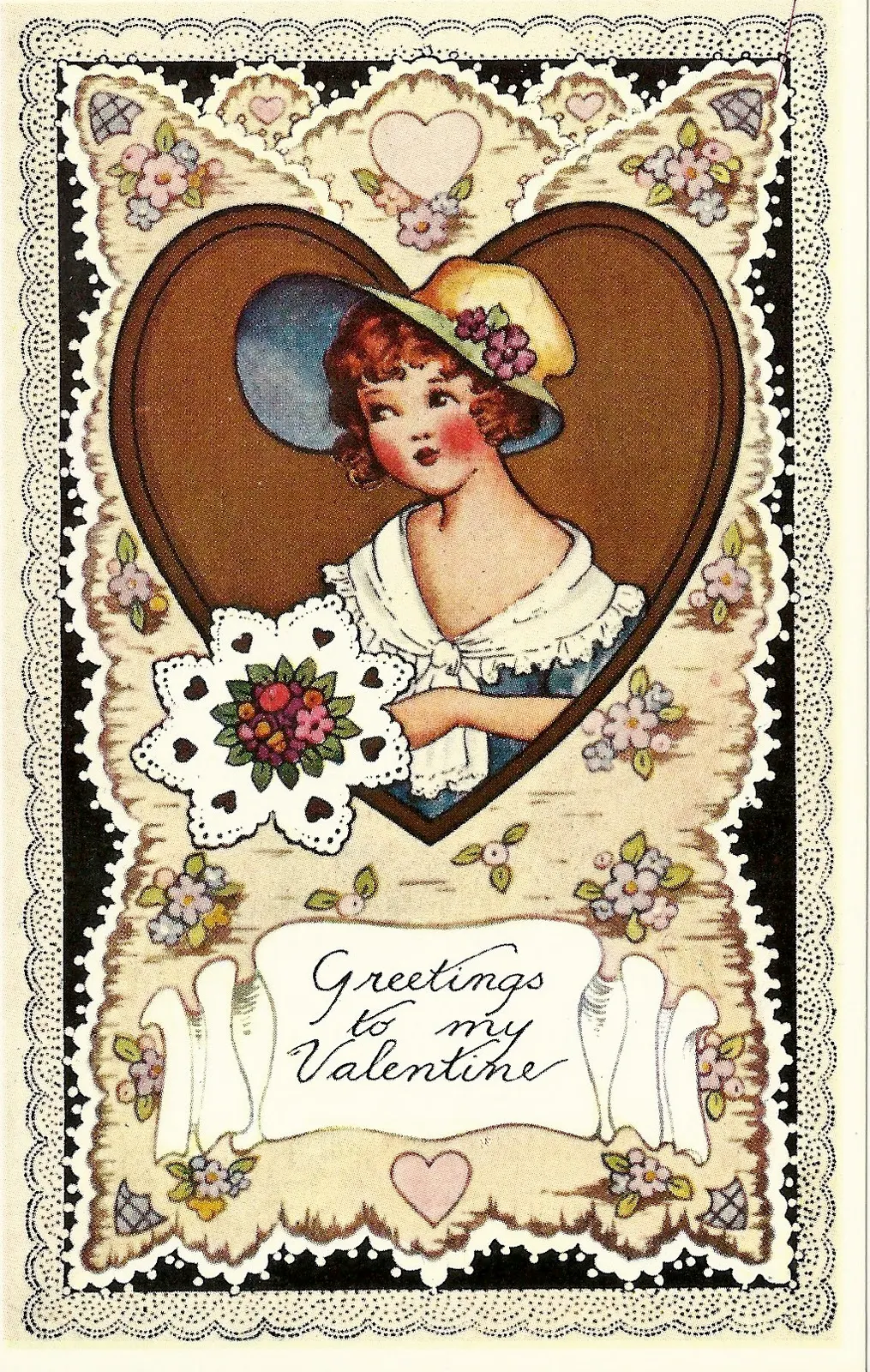 Maize Hutton Vintage Valentine Postcard Printables Tu Vous!