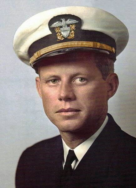John F. Kennedy JFK color photos of World War II worldwartwo.filminspector.com