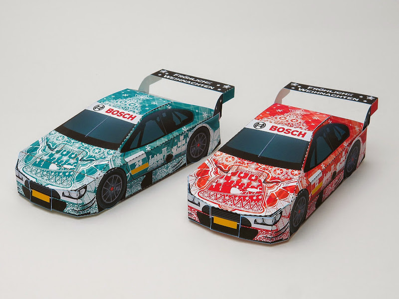 2014 Winter Bosch Race Car Paper Toys